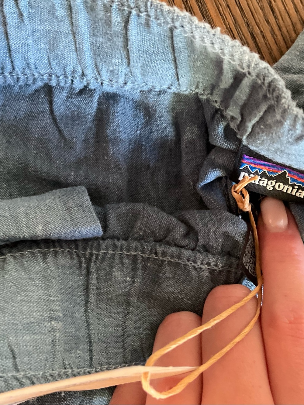 PATAGONIA Light Blue women’s Linen-Blend Casual Pants - Picture 3 of 3